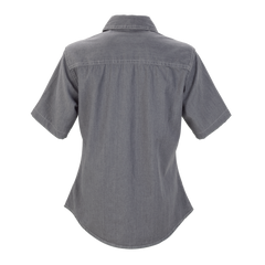 Threadfellows Curated Collection Woven Shirts Women's Short Sleeve Hudson Denim Shirt