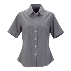 Threadfellows Curated Collection Woven Shirts XS / Grey Women's Short Sleeve Hudson Denim Shirt