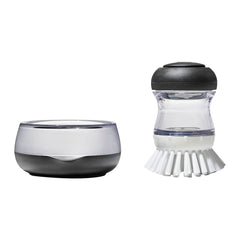 OXO Home & Office One Size / Black OXO - Good Grips Soap Dispensing Palm Brush Storage Set