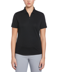 PGA Tour Polos S / Caviar PGA Tour - Women's Airflux Solid Mesh Polo