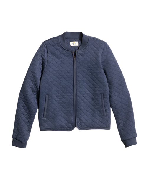 Marine Layer Outerwear XS / Navy Marine Layer - Women's Corbet Quilted Bomber