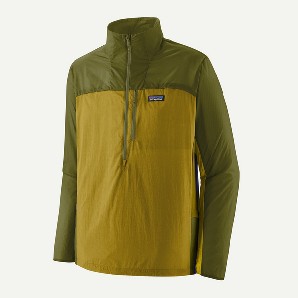 Patagonia Outerwear XS / Bundle Green w/Graze Green Patagonia - Men's Houdini® Stash 1/2-Zip Pullover