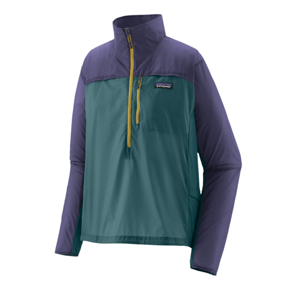 Patagonia Outerwear XS / Wetland Blue w/Solstice Purple Patagonia - Women's Houdini® Stash 1/2-Zip Pullover