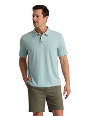 Free Fly Polos S / Heather Ocean Mist Free Fly - Men's Bamboo Flex Polo II