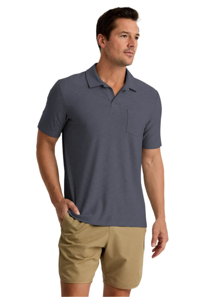 Free Fly Polos S / Storm Cloud Free Fly - Men's Bamboo Slub Polo II