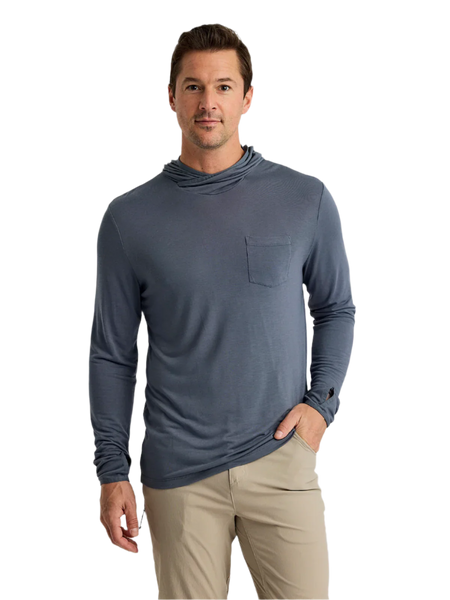 Free Fly T-shirts S / Storm Cloud Free Fly - Men's Bamboo Lightweight Hoodie