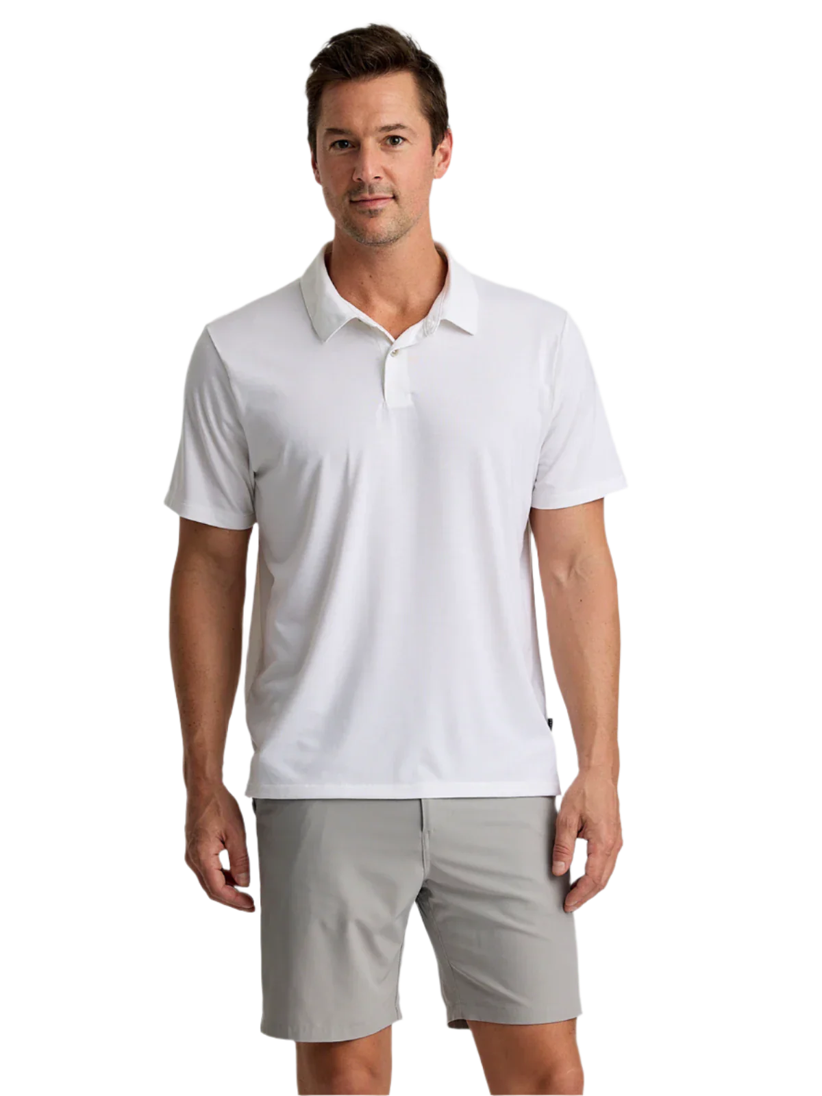 Free Fly Polos S / Bright White Free Fly - Men's Elevate Polo