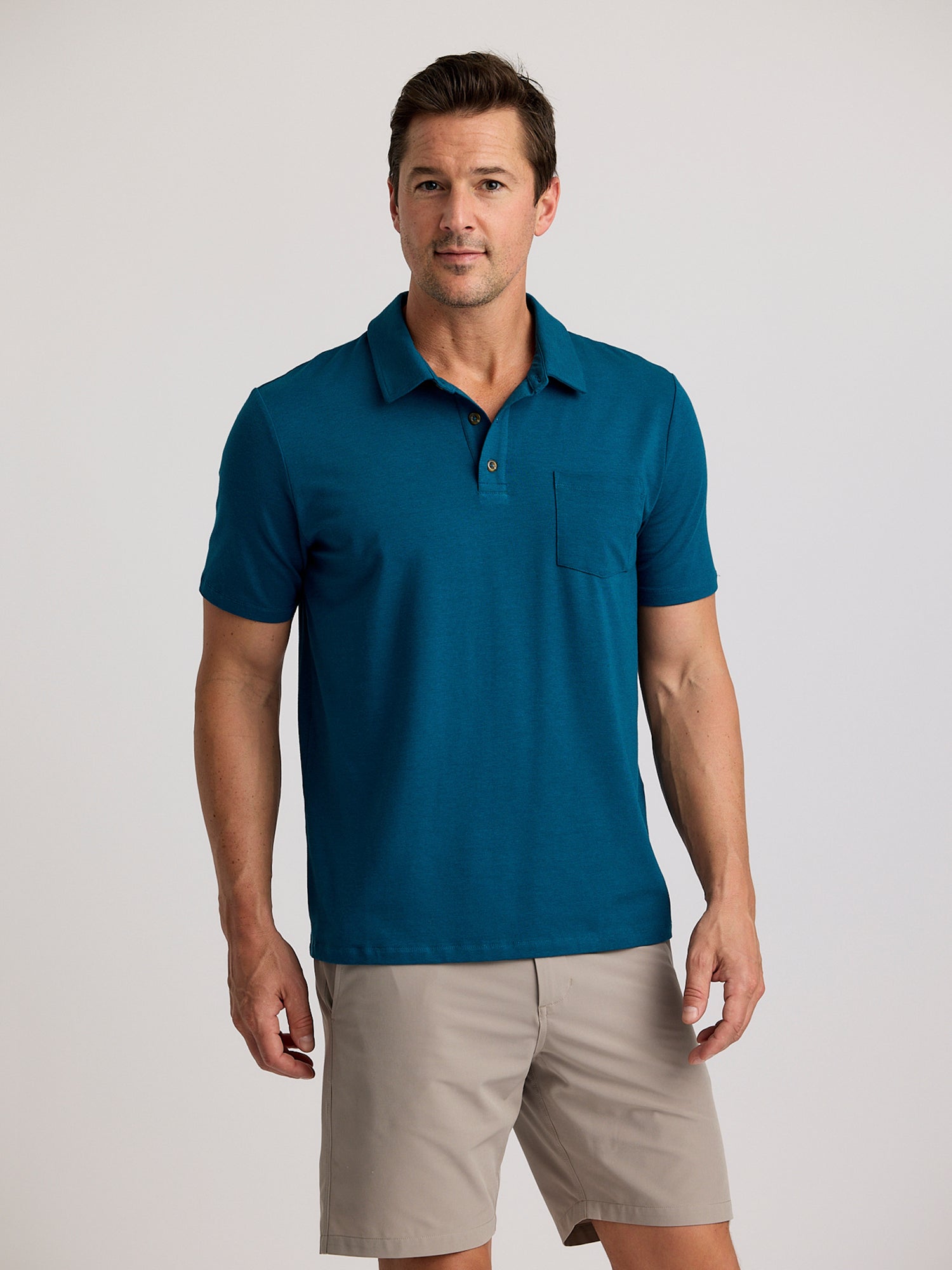 Free Fly Polos S / Legion Blue Free Fly - Men's Bamboo Current Polo