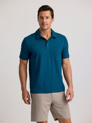 Free Fly Polos S / Legion Blue Free Fly - Men's Bamboo Current Polo