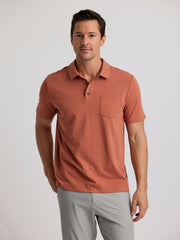 Free Fly Polos S / Redwood Free Fly - Men's Bamboo Current Polo