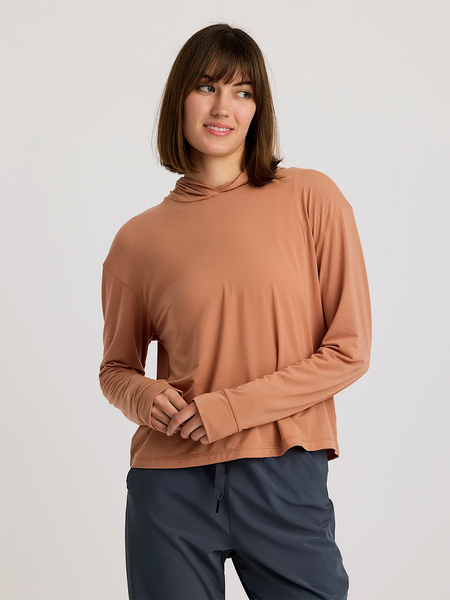 Free Fly T-shirts XS / Canyon Clay Free Fly - Women's Elevate Lightweight Hoodie