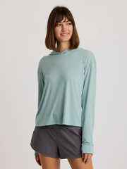 Free Fly T-shirts XS / Ocean Mist Free Fly - Women's Elevate Lightweight Hoodie