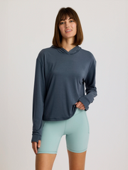 Free Fly T-shirts XS / Storm Cloud Free Fly - Women's Elevate Lightweight Hoodie
