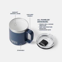 YETI Drinkware YETI - Rambler 10oz Stackable Mug w/ DuraSip™ Ceramic Lining