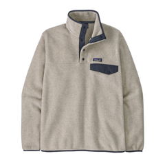 Patagonia Fleece XXS / Oatmeal Heather w/Smolder Blue Patagonia - Men's Lightweight Synchilla® Fleece Snap-T® Fleece Pullover