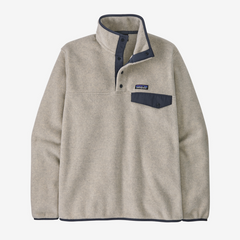 Patagonia Fleece XXS / Oatmeal Heather w/Smolder Blue Patagonia - Men's Lightweight Synchilla® Fleece Snap-T® Fleece Pullover
