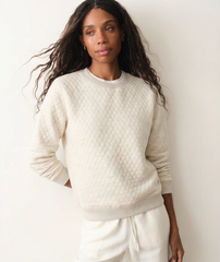 Marine Layer Layering Marine Layer - Women's Corbet Quilted Crewneck