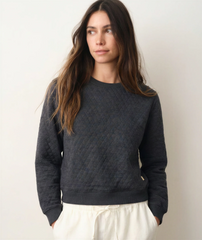 Marine Layer Layering Marine Layer - Women's Corbet Quilted Crewneck