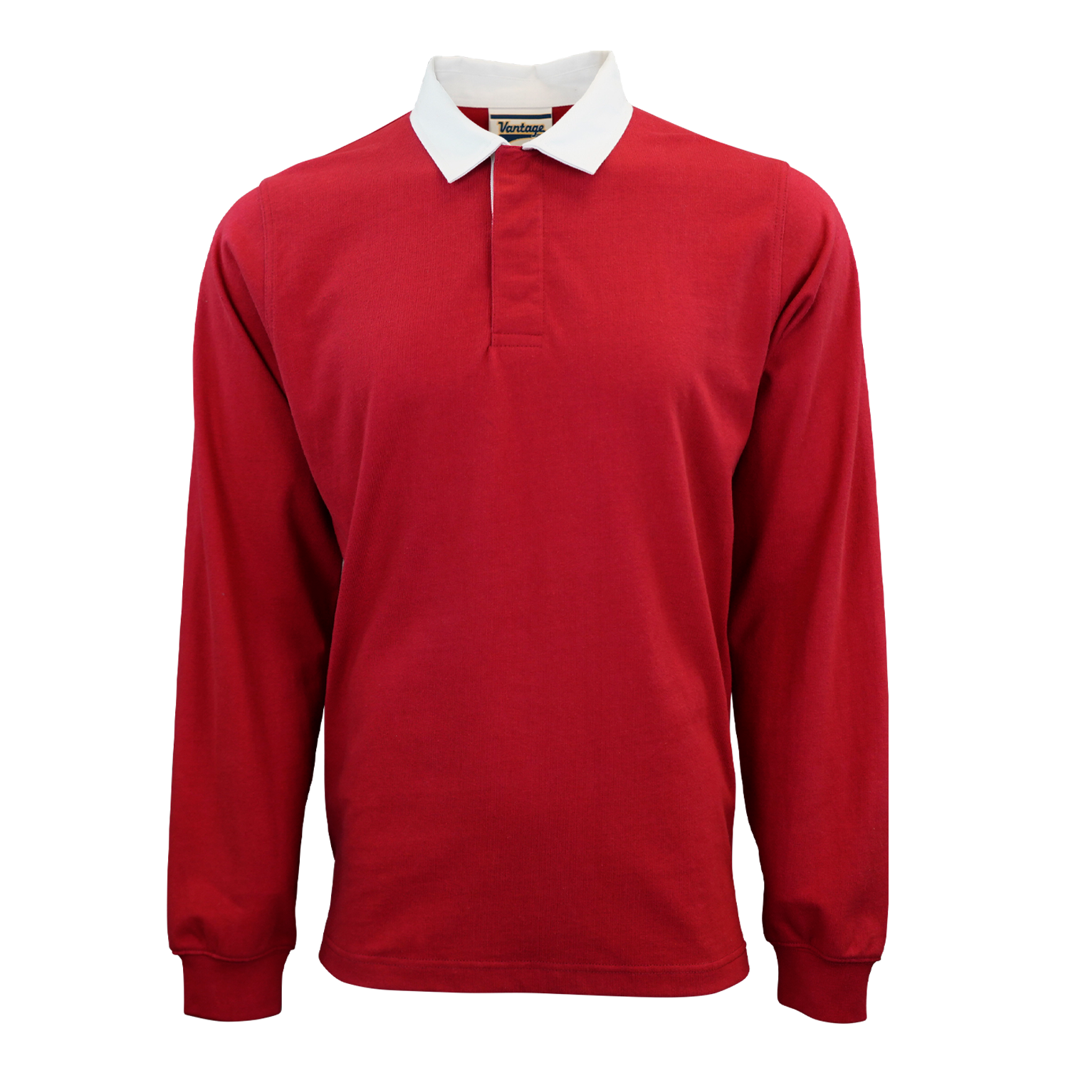 Threadfellows Curated Collection Polos S / Sport Red Rugby Polo