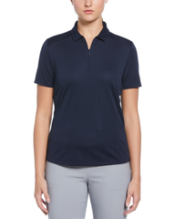 PGA Tour Polos S / True Navy PGA Tour - Women's Airflux Solid Mesh Polo
