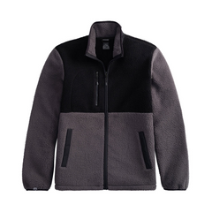 Storm Creek Fleece S / Jet/Black Storm Creek - Men's Warm-Up Colorblock Sherpa Fleece Jacket