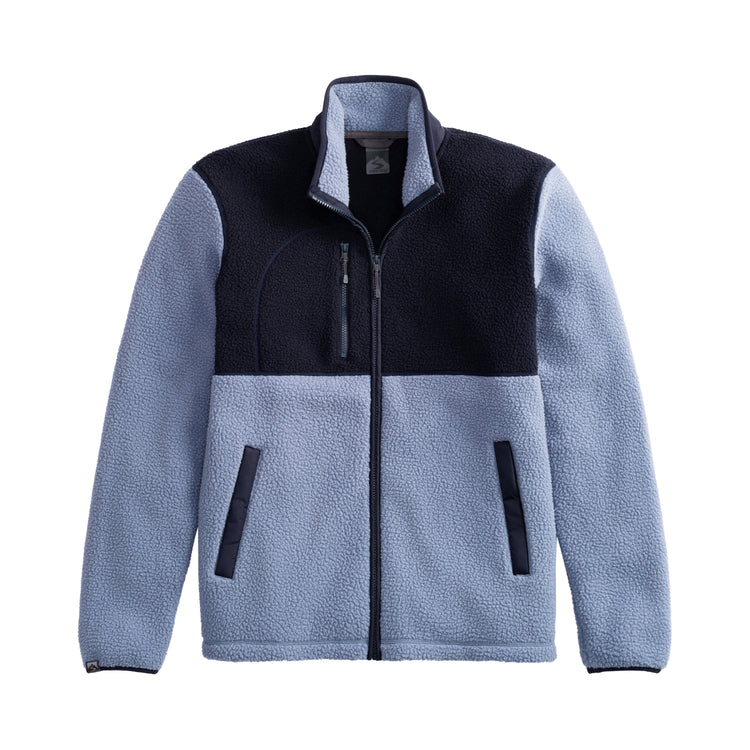Storm Creek Fleece S / Shadow Grey/Navy Storm Creek - Men's Warm-Up Colorblock Sherpa Fleece Jacket