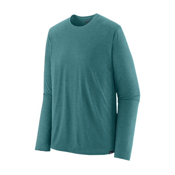 Patagonia T-shirts XS / Wetland Blue - Light Wetland Blue X-Dye Patagonia - Men's Long Sleeve Capilene® Cool Daily Shirt