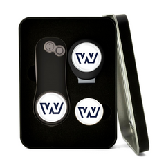 Pitchfix Golf Accessories One Size / Black Pitchfix - Hybrid 2.0 Golf Divot Tool Window Tin Gift Set w/ Hat Clip