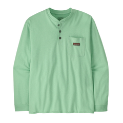 Patagonia T-shirts XS / Rinsed Green Patagonia - Men's Long Sleeve Work Henley Pocket T-Shirt