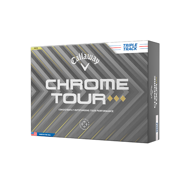 Callaway Golf Balls Dozen / White Callaway - Custom Chrome Tour Triple Diamond Triple Track White Box Dozen