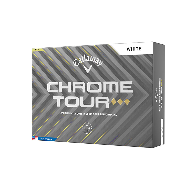 Callaway Golf Balls Dozen / White Callaway - Custom Chrome Tour Triple Diamond White Box Dozen