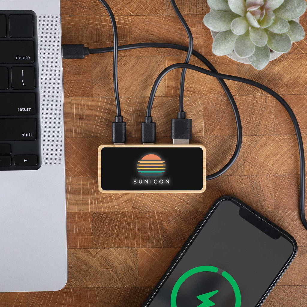 Origaudio Electronics One Size / Bamboo Origaudio - Bamhub USB Hub