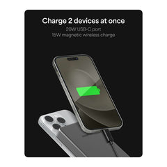 mophie Electronics One Size / Grey mophie - Slim 10,000 mAh Qi2 Wireless Power Bank