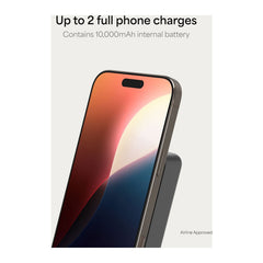 mophie Electronics One Size / Grey mophie - Slim 10,000 mAh Qi2 Wireless Power Bank