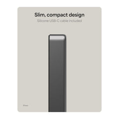 mophie Electronics One Size / Grey mophie - Slim 10,000 mAh Qi2 Wireless Power Bank