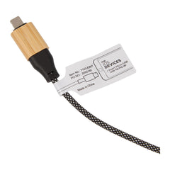 Threadfellows Curated Collection Electronics One Size / Natural FSC® 100% Bamboo 5-in-1 100W Laptop Charging Cable