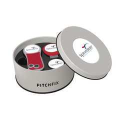 Pitchfix Golf Accessories One Size / Red Pitchfix - Hybrid Golf Divot Tool Deluxe Gift Set w/ Hat Clip