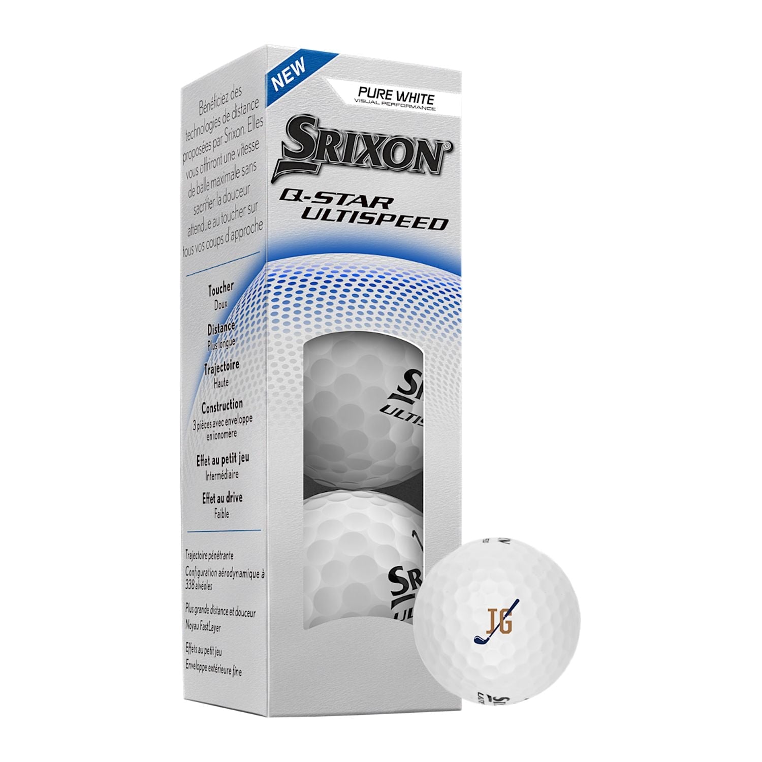 Srixon Golf Balls 3-Ball / White Srixon - Q-STAR ULTISPEED Golf Balls 3-Pack