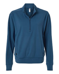 adidas Layering XS / Dusky Petrol adidas - Women's Ultimate365 Textured 1/4-Zip Pullover