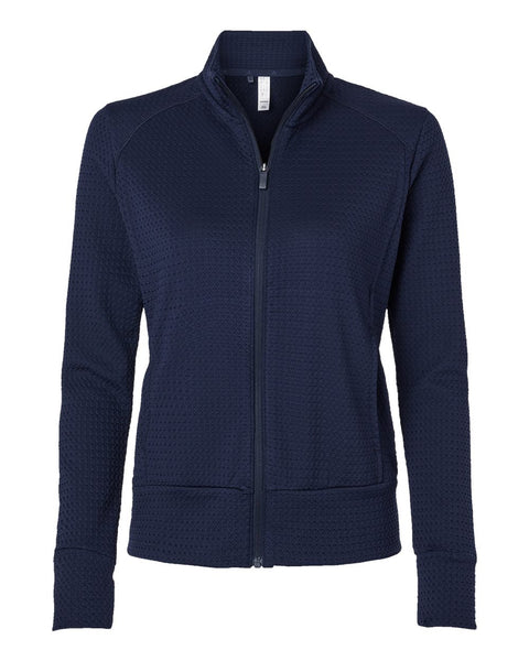 adidas Layering XS / Collegiate Navy adidas - Women's Ultimate Textured Full-Zip Jacket