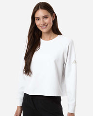 adidas Sweatshirts adidas - Women's Beyond Side-Snap Crewneck Sweatshirt