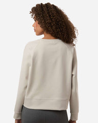adidas Sweatshirts adidas - Women's Beyond Side-Snap Crewneck Sweatshirt