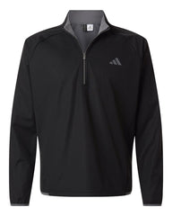 adidas Layering S / Black adidas - Men's Ultimate365 Wind Quarter-Zip Pullover