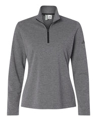 adidas Layering XS / Black Heather adidas - Women's Lightweight Quarter-Zip Pullover