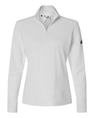 adidas Layering XS / White adidas - Women's Lightweight Quarter-Zip Pullover