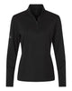 adidas Layering XS / Black adidas - Women's Textured Stripe Quarter-Zip Pullover
