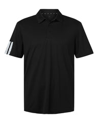 adidas Polos S / Black adidas - Men's Performance 3-Stripes Climacool Polo
