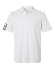 adidas Polos S / White adidas - Men's Performance 3-Stripes Climacool Polo