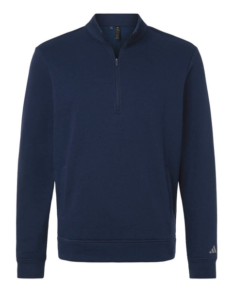 adidas Layering XS / Collegiate Navy adidas - Men's Elevated Fleece Quarter-Zip Pullover