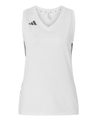 adidas T-Shirts XS / White adidas - Women's Quickset V-Neck Sleeveless Jersey